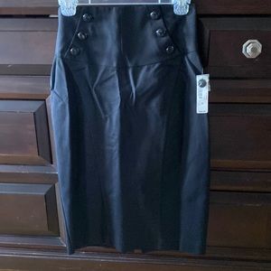 Black Straight knee length shirt